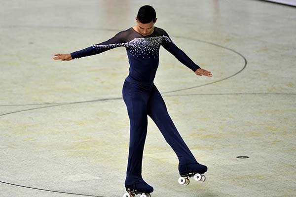 Brayan Carreño, patinador artístico colombiano ganador de la medalla de Oro en el Campeonato Mundial. Foto Federación Colombiana de Patinaje