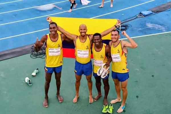 Atletas colombianos. Foto MinDeporte.