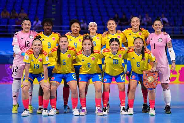 Selección colombina femenina de futsal. Foto Federación Colombiana de Futbol