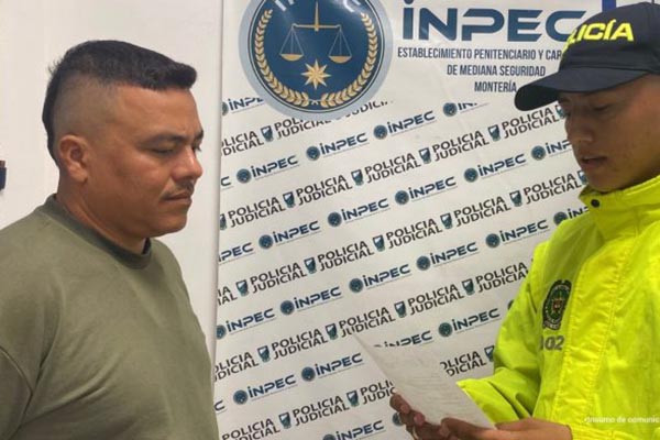 Nicolás Manuel Argel Gómez, (imagen) y Ubaldo Enrique Fuentes Guerra, fueron notificados en centros penitenciarios. Foto Fiscalía